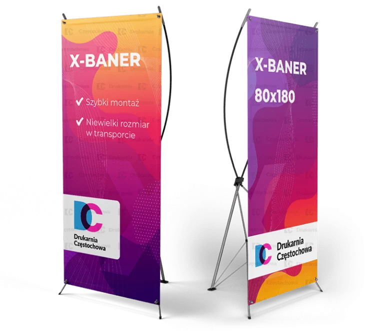 X-baner-stojak-system-reklamowy-prezentacyjny-prezenter-pajaczek-ekspozytor-logo-grafika-druk-tania-drukarnia-czestochowa