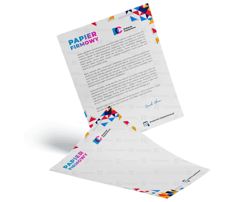 papier-firmowy-kancelaryjny-z-logo-drukarnia-czestochowa